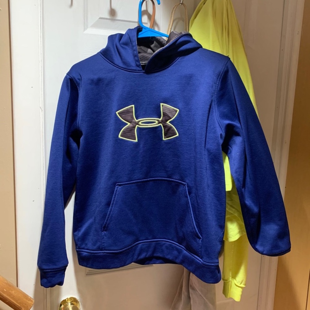 Under Armour Hoodie Blue Youth XL Boys